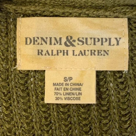 Denim & Supply Ralph Lauren Olive Cardigan - Picture 6 of 10
